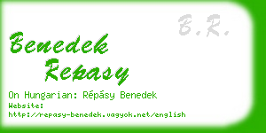 benedek repasy business card