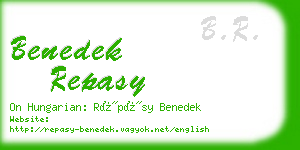 benedek repasy business card